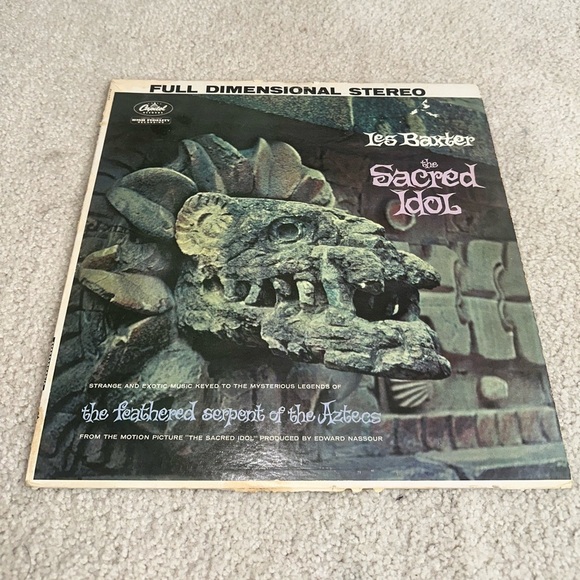 Les Baxter Rare The Sacred Idol Vinyl Record 1960s - Picture 2 of 3